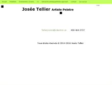 Tablet Screenshot of joseetellier.com